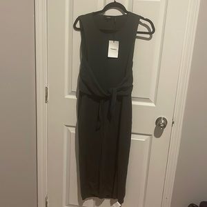 Theory dress dark sage green size large